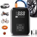 Draadloze luchtcompressor - Draagbare autobanden pomp / Fietspomp - 12V - Max 150psi - 30L/min - Auto accessoires