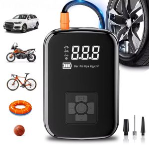 Draadloze luchtcompressor - Draagbare autobanden pomp / Fietspomp - 12V - Max 150psi - 30L/min - Auto accessoires