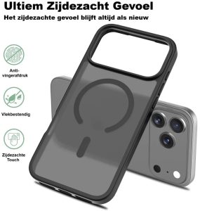 iPhone 17 Pro Max Hoesje – TPU Backcover met MagSafe – Schokbestendig & Gripvast - Afbeelding 4