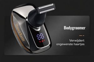 7D Skull Shaver Scheerapparaat Mannen - Hoofd Kaal Scheren - 6-in-1 Trimmer - LED Display - Draadloos - Waterproof - Nat & Droog - Baard & Hoofd - Afbeelding 3