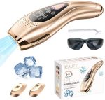 IPL - Laser Ontharings Apparaat -Effectief - Met Pijnloos ICE Cool system - 9 Standen - Voor Alle Huidtypes - Cadeau voor haar - Cadeau voor hem - Permanent - Haarverwijderaar