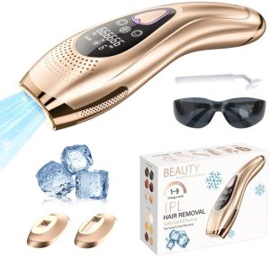 IPL - Laser Ontharings Apparaat -Effectief - Met Pijnloos ICE Cool system - 9 Standen - Voor Alle Huidtypes - Cadeau voor haar - Cadeau voor hem - Permanent - Haarverwijderaar