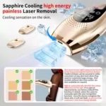 IPL - Laser Ontharings Apparaat -Effectief - Met Pijnloos ICE Cool system - 9 Standen - Voor Alle Huidtypes - Cadeau voor haar - Cadeau voor hem - Permanent - Haarverwijderaar - Afbeelding 3