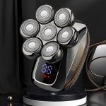 7D Skull Shaver Scheerapparaat Mannen - Hoofd Kaal Scheren - 6-in-1 Trimmer - LED Display - Draadloos - Waterproof - Nat & Droog - Baard & Hoofd