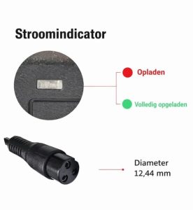 Fatbike snellader V20 S20 - 3-pins 48V Lithium accu - 54.6V 3A - Afbeelding 5