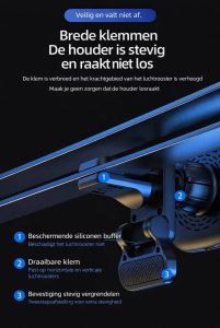 AirMag MagSafe Smartphonehouder Auto met Draadloze Oplader - 15W Snelladen - Magnetisch - Ventilatierooster - iPhone 12 t/m 17 - Afbeelding 5