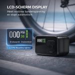 Draadloze Elektrische Fietspomp 8 Bar (120 PSI) - Mini Compressor 130g - Digitaal Display - USB-C Oplaadbaar - Presta & Schrader - Inclusief waterafstotend Hoesje + Accessoires - Afbeelding 3
